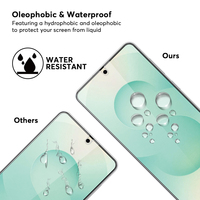 Protection d'écran en verre trempé compatible avec l'étui S26+, déverrouillage sensible aux empreintes digitales, protection d'écran pour Samsung Galaxy S26 Plus
