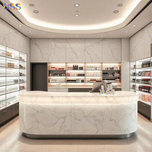 Diseño Moderno de Barra de <span class=keywords><strong>Bar</strong></span> LED Blanca, Mostrador de Restaurante de Mármol Translúcido Personalizado, Barra de <span class=keywords><strong>Bar</strong></span> Comercial de Lujo de Alta Calidad para Hotel <span class=keywords><strong>Bistro</strong></span> - Product Image 1