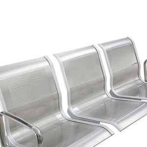 Stylish 3 <b>Seat</b> Metal Aluminum Frame Modern Design Airport Hospital Mall Outdoor Park Waiting Chair - Product Image 5