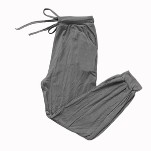 Оптовые брюки-шаровары Ruidian из бамбука, однотонные, повседневные, с высокой талией, на шнурке, полной длины - Product Image 6