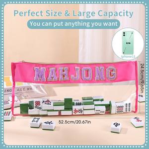 Tuiles de Mahjong de Luxe Personnalisées <span class=keywords><strong>en</strong></span> Cristal Américain Émeraude, Durables et Résistantes à l'Eau, Cadeau Idéal pour Singapour, le <span class=keywords><strong>Japon</strong></span> et la Malaisie - Product Image 6