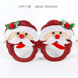 15 Piezas de Gafas Navideñas de Fábrica, Gafas Brillantes para Fiestas, Monturas de Gafas de Plástico Ecológico, Accesorios de Decoración Navideña - Product Image 3