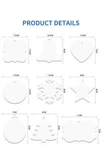 Ornement <span class=keywords><strong>de</strong></span> Noël en métal vierge à sublimation imprimable double face Ornements <span class=keywords><strong>de</strong></span> cadre <span class=keywords><strong>photo</strong></span> en aluminium personnalisés <span class=keywords><strong>de</strong></span> style africain - Product Image 6