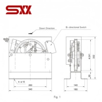 Limiteur de vitesse d'ascenseur XS18 XS18A XS16, régulateur de sécurité anti-survitesse 1,0 m/s-2,5 m/s pour système de protection contre la survitesse des ascenseurs
