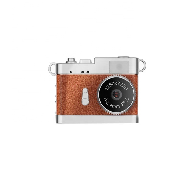 Hotsale Mini Decoration Cute Birthday Gift 720P HD Retro Classic Keychain Camera Compact Thumb Cam with Colorful Shell & Light