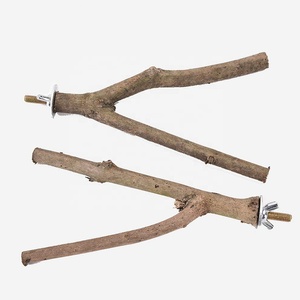 Jouets pour oiseaux pour perroquet, fourche en bois brut, support de branche d'arbre, perchoir pour <span class=keywords><strong>hamster</strong></span>, perchoirs pour <span class=keywords><strong>cage</strong></span> à oiseaux - Product Image 5