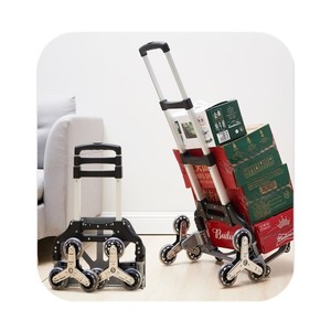 Compact Structure 200kg Laoding Pneumatic Tyre Hand Carts Heavy Duty Hand <b>Trolley</b> for Old People - Product Image 2