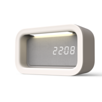 Machine à bruit blanc pour le sommeil, réveil, veilleuse avec 3 températures de couleur, lampe de réveil de chevet