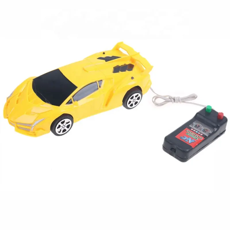Mobil mainan Remote Control berkabel, mobil mainan balap kendali kawat 2CH murah