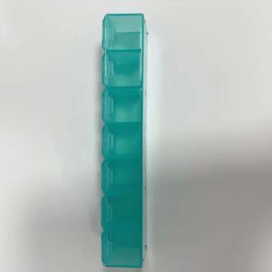 High Quality Pp Material <b>7</b> Days Rectangular Travel Weekly Box With Braille Pill Organizer Storage Custom - Product Image 4
