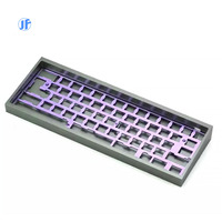 Clavier mécanique personnalisé en acier inoxydable anodisé en aluminium d'usinage CNC clavier mécanique personnalisé en métal d'ordinateur