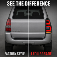 2 Luces Traseras LED de Calidad para Toyota 4Runner 4X4 2003-2009, Luces de Freno, Reversa y Direccionales