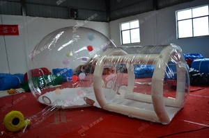 Tente gonflable occultante pour maison à bulles, extérieur et jardin, bâche transparente de luxe pour dôme d'igloo avec ballon - Product Image 2