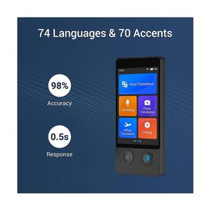 Nouvel appareil de traduction électronique portable 2024, 144 langues, traduction instantanée, machine vocale électronique portable - Product Image 4