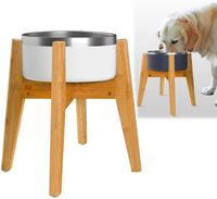 Support surélevé réglable pour gamelles de chien, en bois robuste et écologique, pour petits chiots et chats, pour la nourriture des animaux de compagnie, Noël