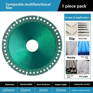Disque <span class=keywords><strong>de</strong></span> coupe composite multifonctionnel pour verre, carreaux <span class=keywords><strong>de</strong></span> céramique, dalles <span class=keywords><strong>de</strong></span> roche, <span class=keywords><strong>ciment</strong></span>, marbre, bois, lame <span class=keywords><strong>de</strong></span> scie pour meuleuse d'angle, béton 100 mm - Product Image 3