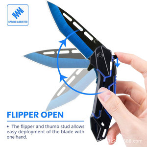 Couteau <span class=keywords><strong>pliant</strong></span> Blue Devil, best-seller transfrontalier, couteau à fruits pour le camping en plein air, lame en acier inoxydable, petit couteau <span class=keywords><strong>pliant</strong></span> EDC - Product Image 4