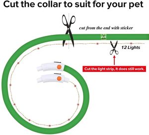 <span class=keywords><strong>Collar</strong></span> de seguridad para mascotas, luz Led brillante y recargable por USB, ajustable, para perros, color rojo, venta al por mayor - Product Image 4