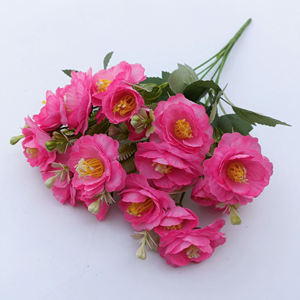 Artificielle petite fleur faisceau soie rose fleur buisson pour la maison hôtel mariage saint valentin décoration pièce maîtresse fleur - Product Image 2