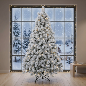 Factory Direct Luxury Hinged <b>Christmas</b> <b>Tree</b> Pre Installed Lights Fireproof Material High Grade Outdoor <b>Decor</b> Custom Service - Product Image 2