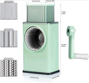 New Arrivals <b>Vegetable</b> Cutting Artifact Hand-Shake Shredding Slicer Large-Capacity Rotary Grater Masher <b>Vegetable</b> Cutter - Product Image 3
