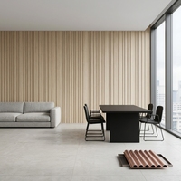 Nouvelle grille linéaire WPC anti-corrosion, dimensionnellement stable, facile à installer pour les projets résidentiels et commerciaux