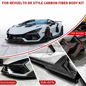 Kit de Carrocería de Fibra de Carbono Seca Estilo DK de Alta Calidad para Lamborghini Revuelto, Difusor Delantero y Trasero, Faldones Laterales, Capó del Motor - Product Image 4