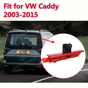 Vendite di fabbrica HD visione notturna auto telecamera di retromarcia w/ LED luce di freno telecamera posteriore per VW Caddy Volkswagen Van 2003-2015