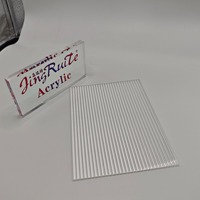 Plaque acrylique taillée au diamant pour cristaux de lustre de luxe - Plaque décorative haute transparence