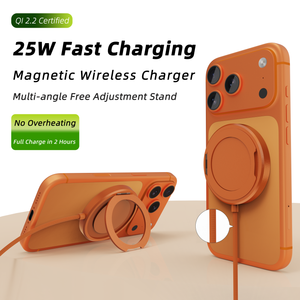 <span class=keywords><strong>Cargador</strong></span> inalámbrico magnético de carga rápida Qi2.2 certificado de <span class=keywords><strong>25W</strong></span> con soporte para <span class=keywords><strong>Samsung</strong></span> Android, base de carga inalámbrica de <span class=keywords><strong>25W</strong></span> - Product Image 5