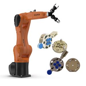 Automatización industrial Robotiq 2 pinzas de dedo KUKA KR6 R900 Robot de montaje <span class=keywords><strong>CRG</strong></span> QC50 Dispositivo de cambio rápido para brazo de robot - Product Image 3