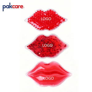 Compresse réutilisable en gel en forme de lèvres pour usage domestique – Chaud/Froid pour le soin des lèvres, les herpès labial et le soulagement du stress - Product Image 2