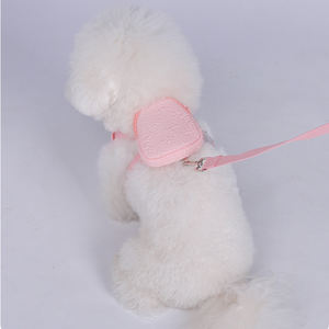 Arnés para Perro Pequeño Estilo Coreano con Bolsa, Arnés Mochila para Perro con Correa, Arnés Mochila para Cachorro con Bolsa de Basura - Product Image 3