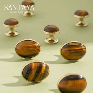 Santaya PVD <strong>Gold</strong> Brass Handles Kitchen Cabinet Pulls Bedroom Wardrobe Drawer <strong>Knobs</strong> Furniture <strong>Crystal</strong> Handle - Product Image 6