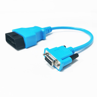 Cable adaptador personalizado de alta calidad RS232 Serial VGA d-sub DB9 de 9 pines hembra a OBD2 de 16 pines macho para diagnóstico de coche