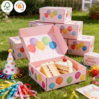 Maßgefertigte Umweltfreundliche 3-Fach Unterteilte Geschenkbox mit Verriegelung, Faltbarer Kraftkarton für Zucker, Schokolade und Snacks