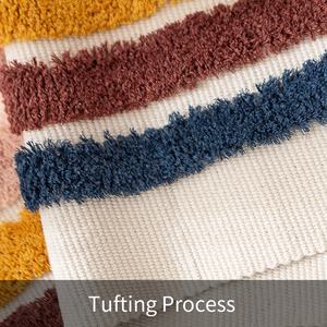 Di alta qualità colorato <span class=keywords><strong>arcobaleno</strong></span> camera decorazione per la casa per bambini cotone tessuto fatto a mano Tufted Area tappeto per soggiorno - Product Image 6