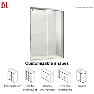 8mm Ultra Clear Square Contemporary Room Bathroom Glass Side Slide <strong>Shower</strong> Enclosure With Frame Stainless Steel 5 Year Warranty - Product Image 4