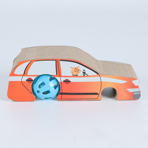 Rascador para gatos Le Xuan con forma de coche, plegable, magnético, tipo acordeón, juguete para gatos, artículos para mascotas - Product Image 1
