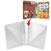 Boîte de protection vintage en vinyle blanc pour collection de cassettes vidéo VHS, étui de remplacement à clapet pour stockage, protection intégrale