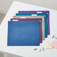 Archivadores de Suspensión Básicos, Papel Opaco, Pestañas Ajustables, Organización de Documentos, Tamaño Carta, Colores Surtidos en Tonos Joya