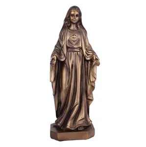 Personnalisé Dame de Grâce Statue Santo Maria bronze Marie sculpture Dame de Miracle