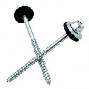 <span class=keywords><strong>Vis</strong></span> autoperceuse à tête <span class=keywords><strong>hexagonale</strong></span> zinguée pour toiture M3.5 x 40 mm, norme ISO, <span class=keywords><strong>vis</strong></span> métal-bois avec rondelle EPDM C1022 métrique - Product Image 1