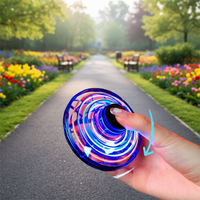 Ovni volant inductif écologique pour enfants, boomerang gyroscopique lumineux en plastique personnalisé, jouet tournant anti-stress pour les 8-13 ans
