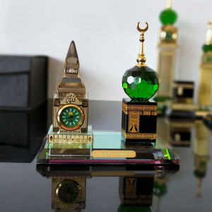 Di cristallo Kaaba Diamante <span class=keywords><strong>Orologio</strong></span> + <span class=keywords><strong>Orologio</strong></span> <span class=keywords><strong>Torre</strong></span> Decorazione Dell'ufficio - Product Image 3