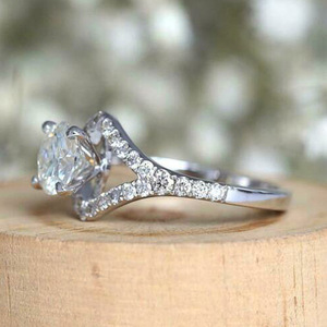 Anello Cavo Rotondo con Micro Pavé di Zirconi per Donne, Gioiello da Dito Semplice e alla Moda - Product Image 6