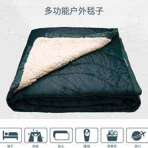 Custom Printed Outdoor Camping <b>Blanket</b> Fleece Warm Portable Rectangle Landscape Pattern Spring Autumn <b>Picnic</b> Mat - Product Image 3
