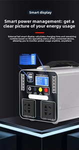 Nuevo Evaporador de Energía Solar Portátil de 500W para Exteriores, Gran Capacidad de Almacenamiento de Energía, Ideal para Camping y Puestos de Mercado Nocturno, 220V - Product Image 4