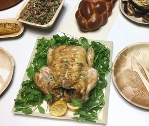 Hình chữ nhật bằng gỗ xử lý thực phẩm phục vụ khay dùng một lần trái cây thực phẩm ăn sáng Platter Sushi rắn bằng gỗ phục vụ pho mát khay - Product Image 5