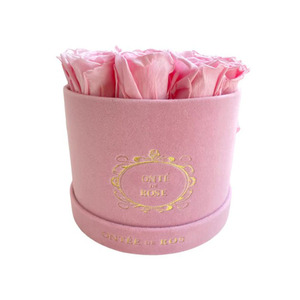 Caja de embalaje personalizada para regalo, rosa, terciopelo, flores, flores - Product Image 1